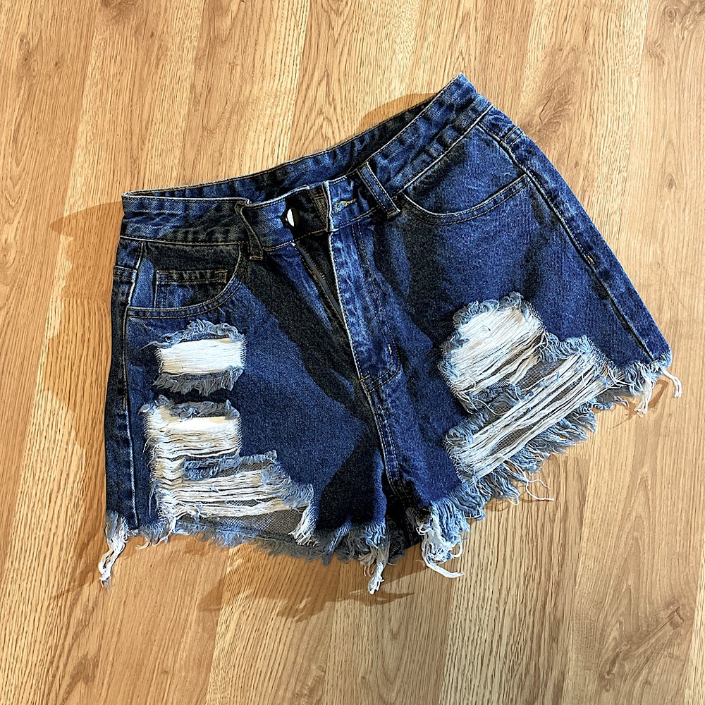 High Waisted Denim Shorts Size 4 NWOT